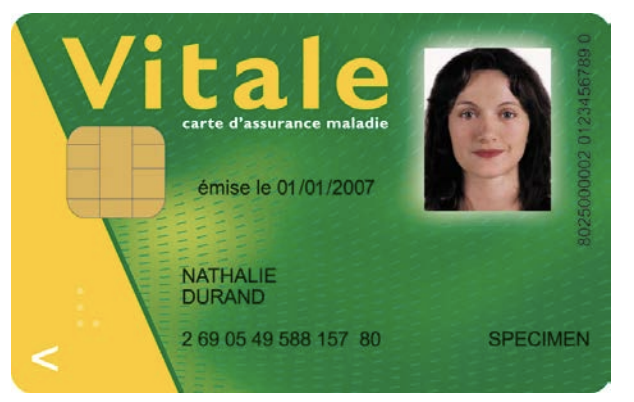 Image de la carte vitale extraite de la page wikipédia