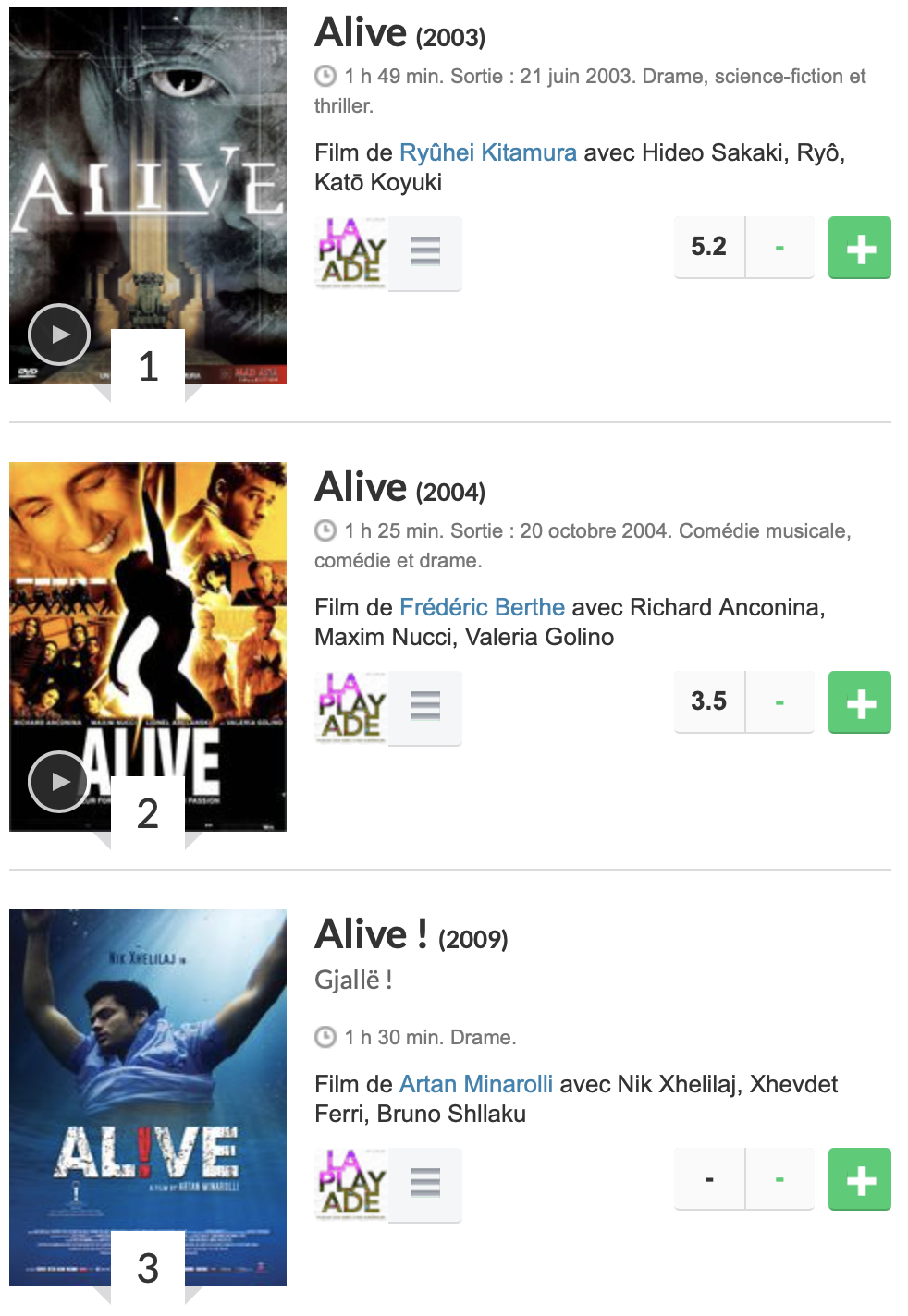 film Alive sur senscritique.com