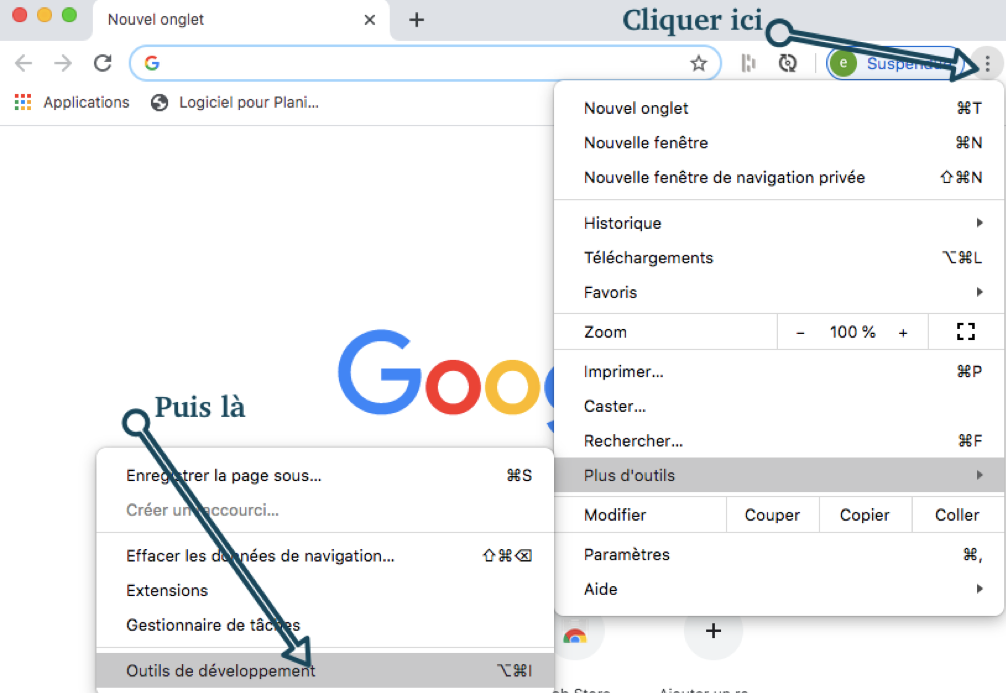 console javascript Chrome