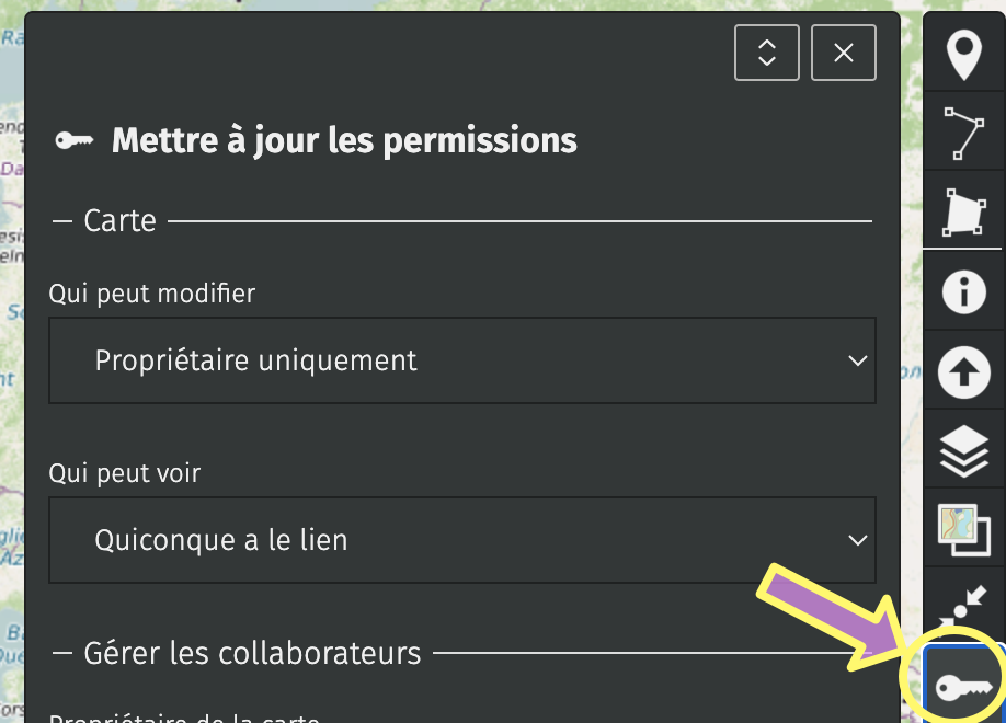 modification des permissions