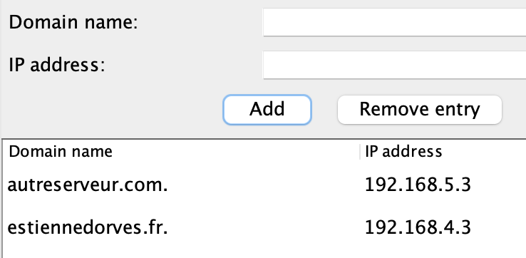 configuration DNS